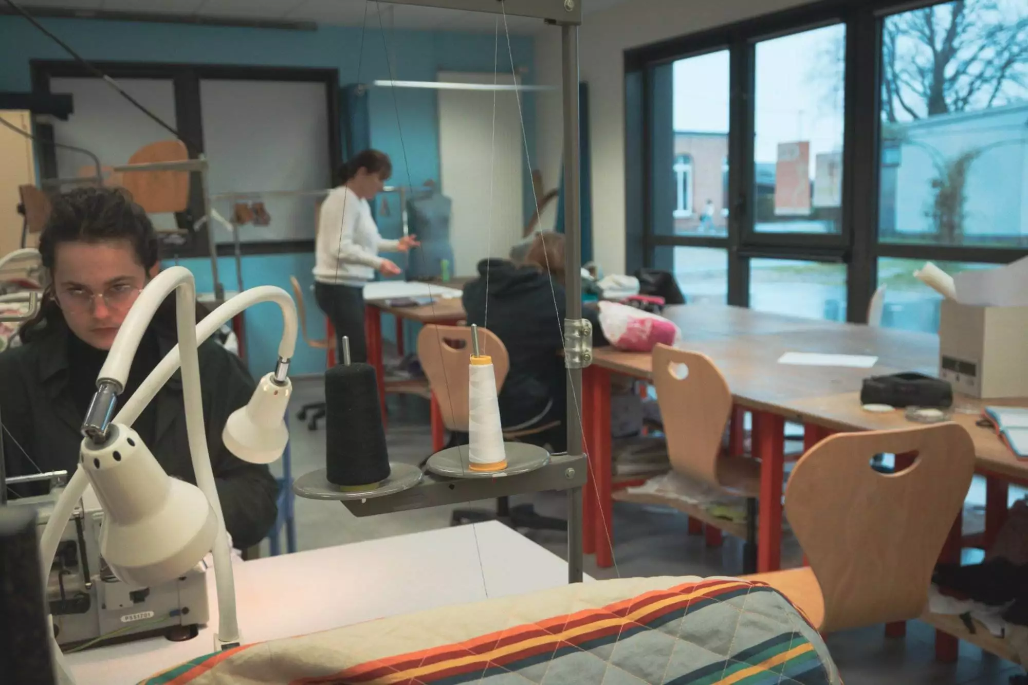 nos élèves en salle de création mode